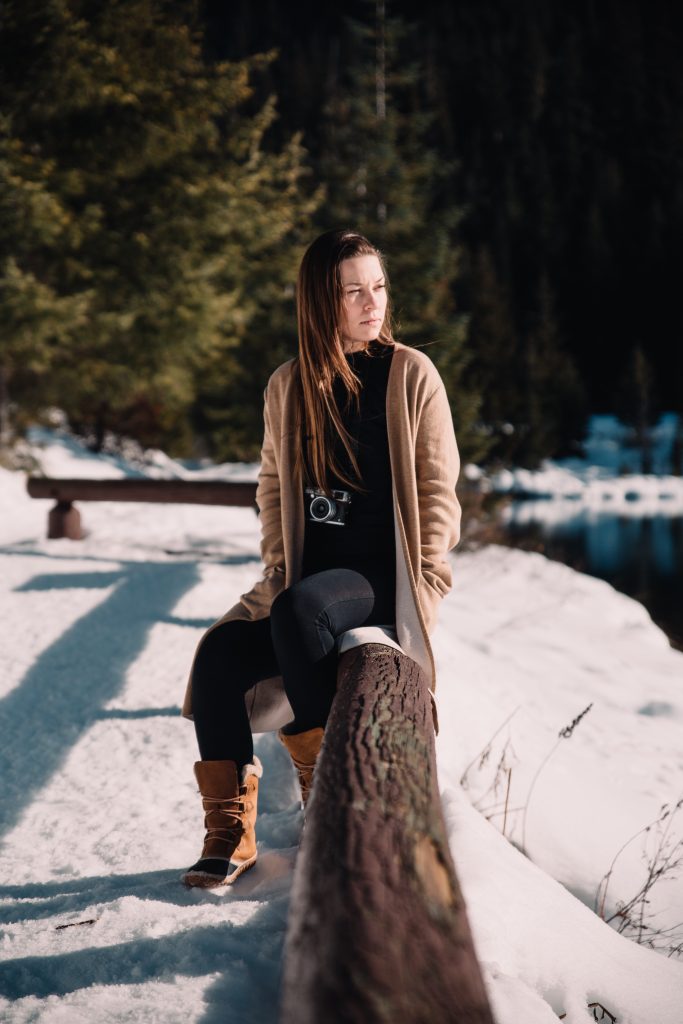 Jess winter photo shoot at Gold Creek Pond Tacoma Seattle Washington 
