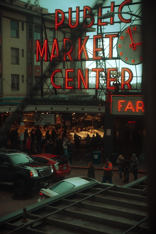 Public Market Center Cinematic Street Photography