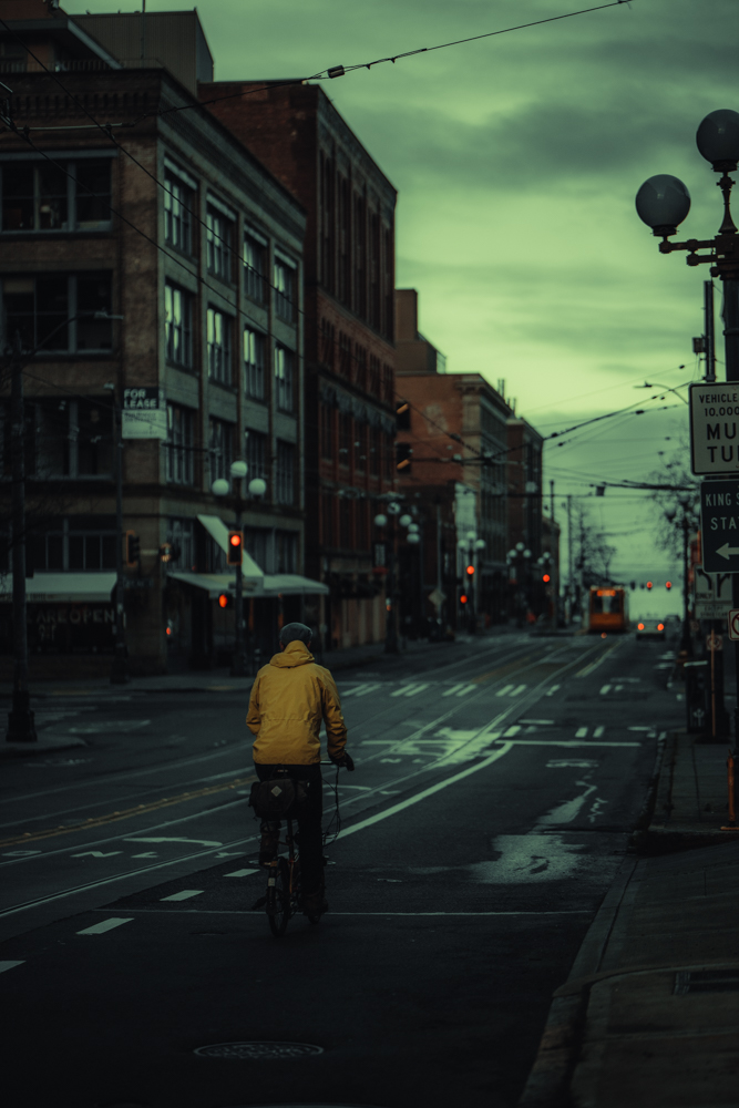 Bike Pioneer Square Street Photography 
