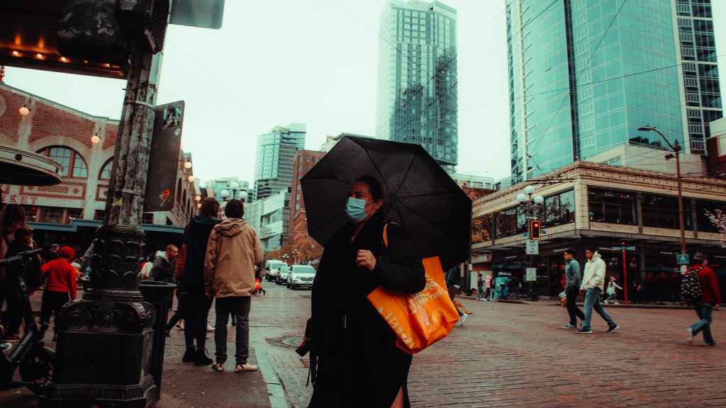 Umbrellas in Seattle Washington 