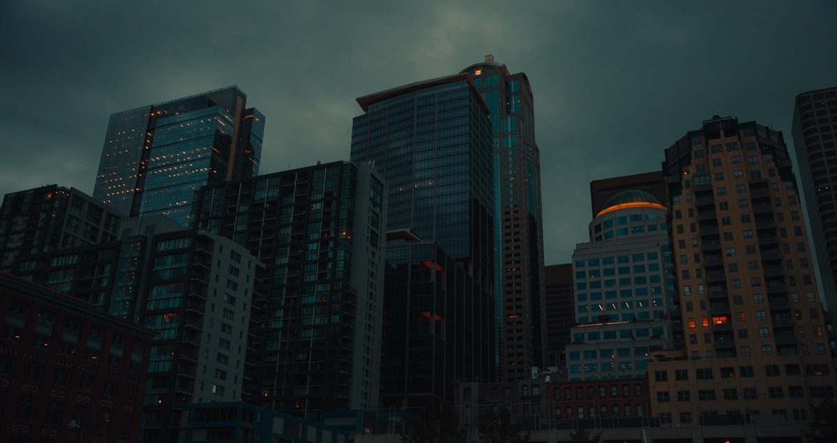 Seattle Skyline Moody Blue Hour EOS R