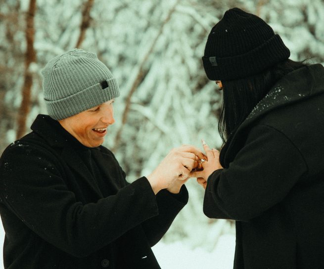 Engagement Photography Gold Creek Pond